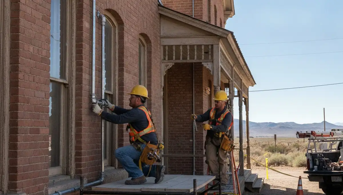 Reno, NV plumber repairing residential plumbing for plumbing repair service