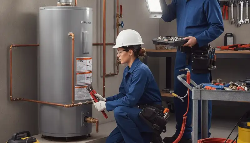 Reno, NV plumber repairing residential pipes for fast plumbing repair service