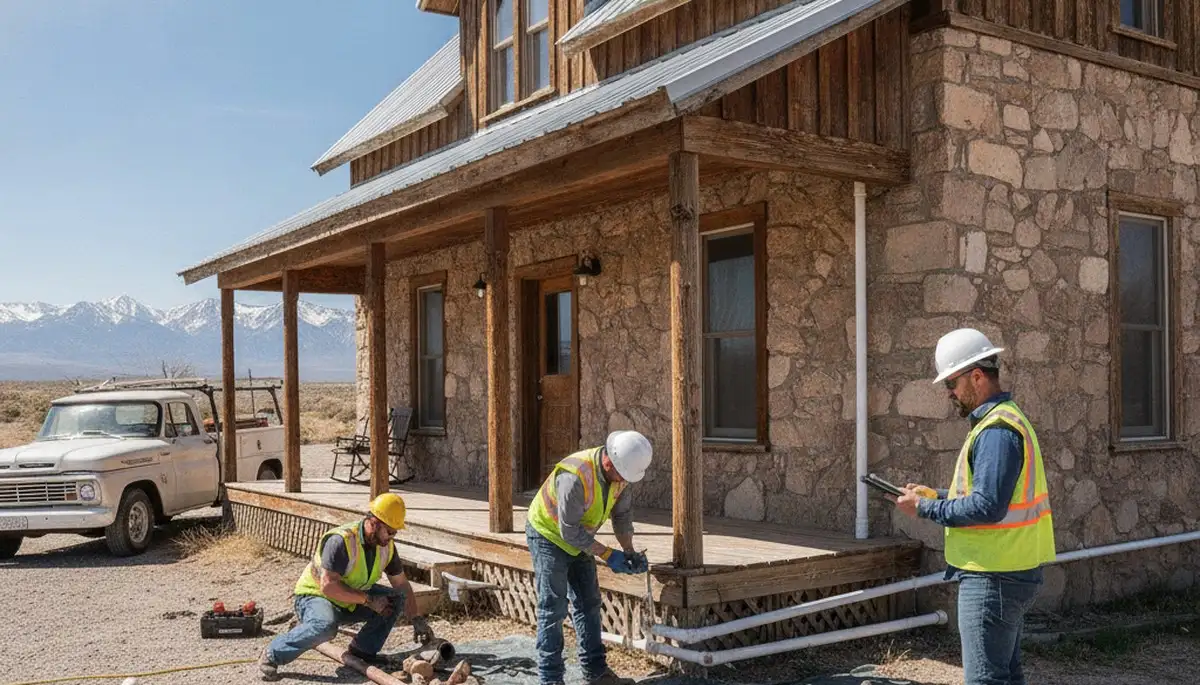 Reno, NV plumber repairing a residential pipe for plumbing repair service