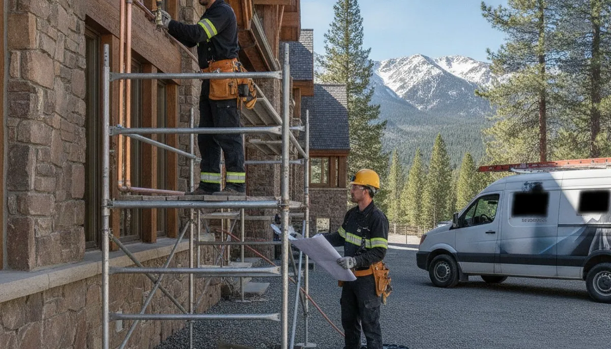 Reno, NV plumber repairing a residential pipe leak for plumbing repair service
