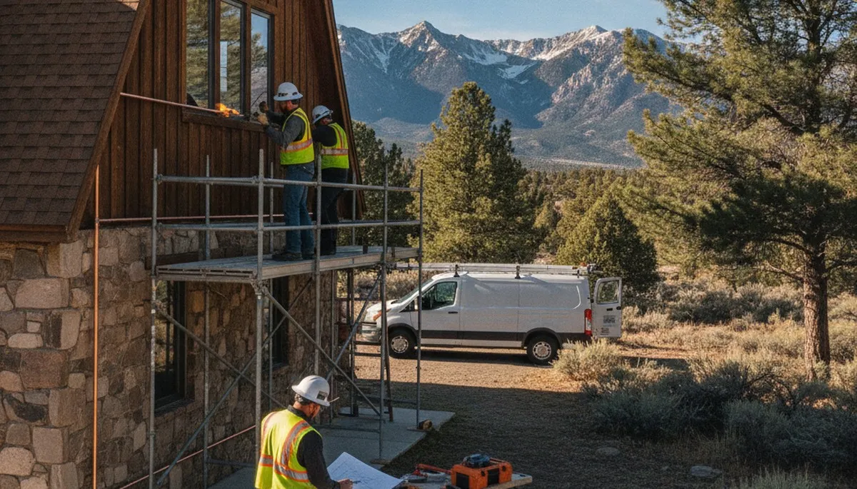 Plumber repairing a leak in Reno, NV for plumbing repair service