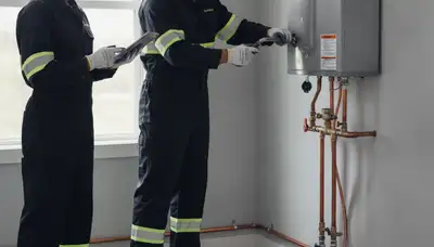 Reno, NV plumber servicing a tankless water heater for reliable home hot water repair